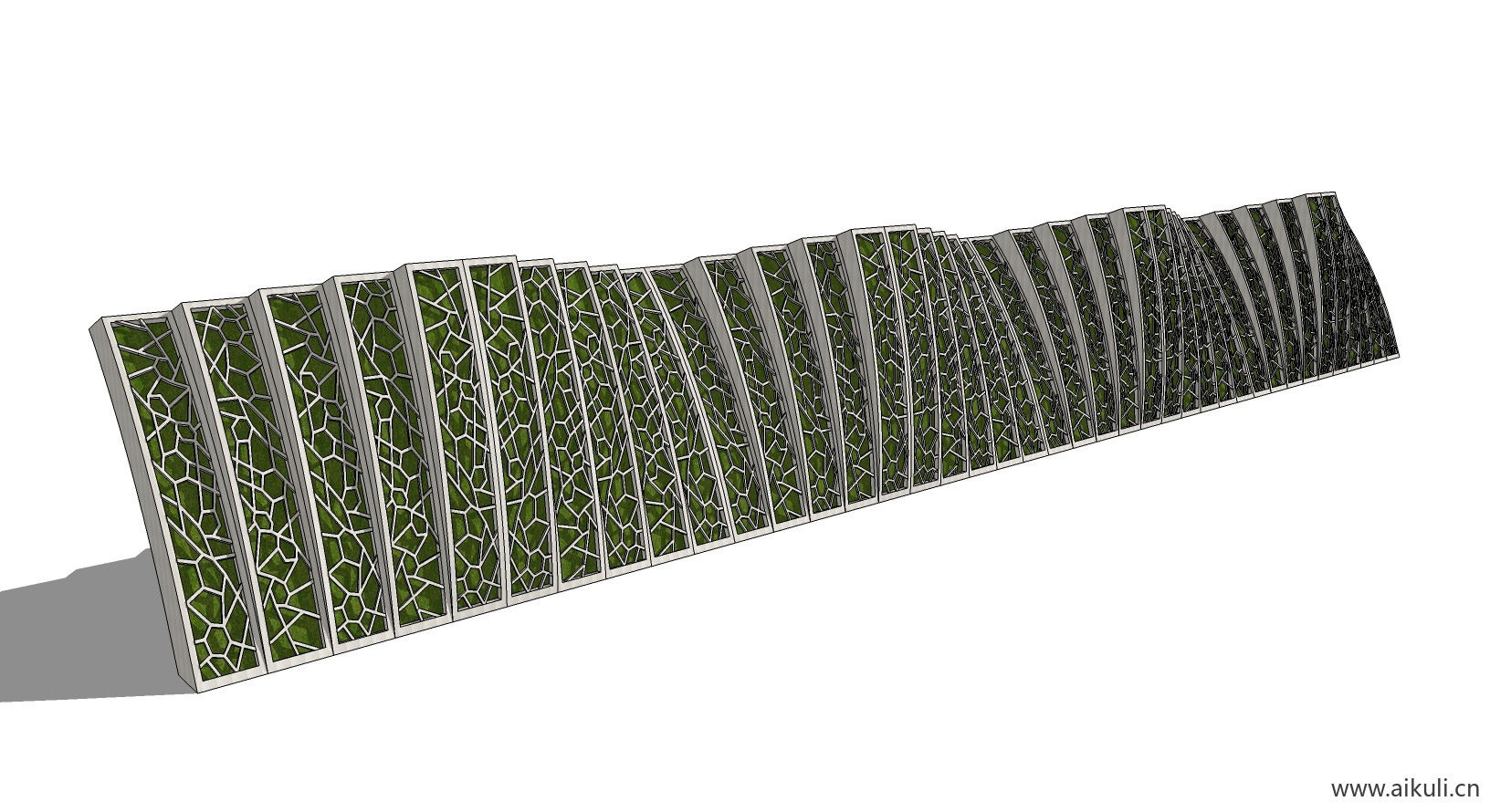 异形曲面剪影景墙 (1)