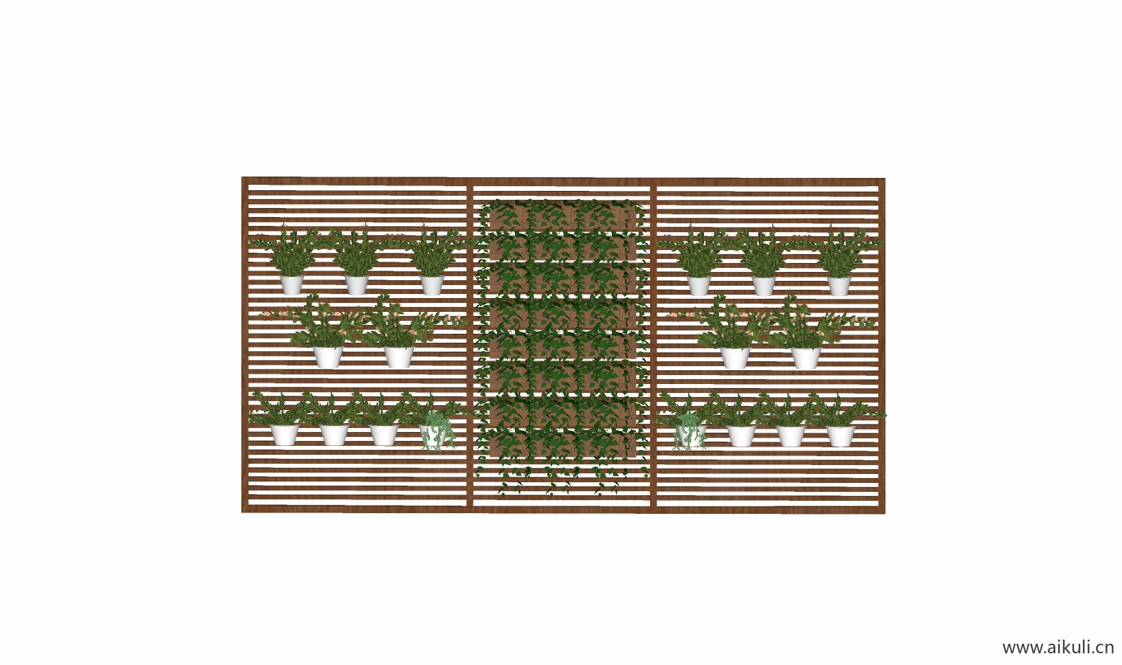 现代绿墙花架 拱门植物 植物墙 盆栽 盆景N-su免费模型