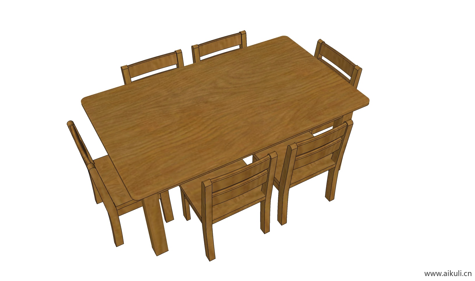 现代儿童卡通桌椅 幼儿园桌椅设施J-SU模型