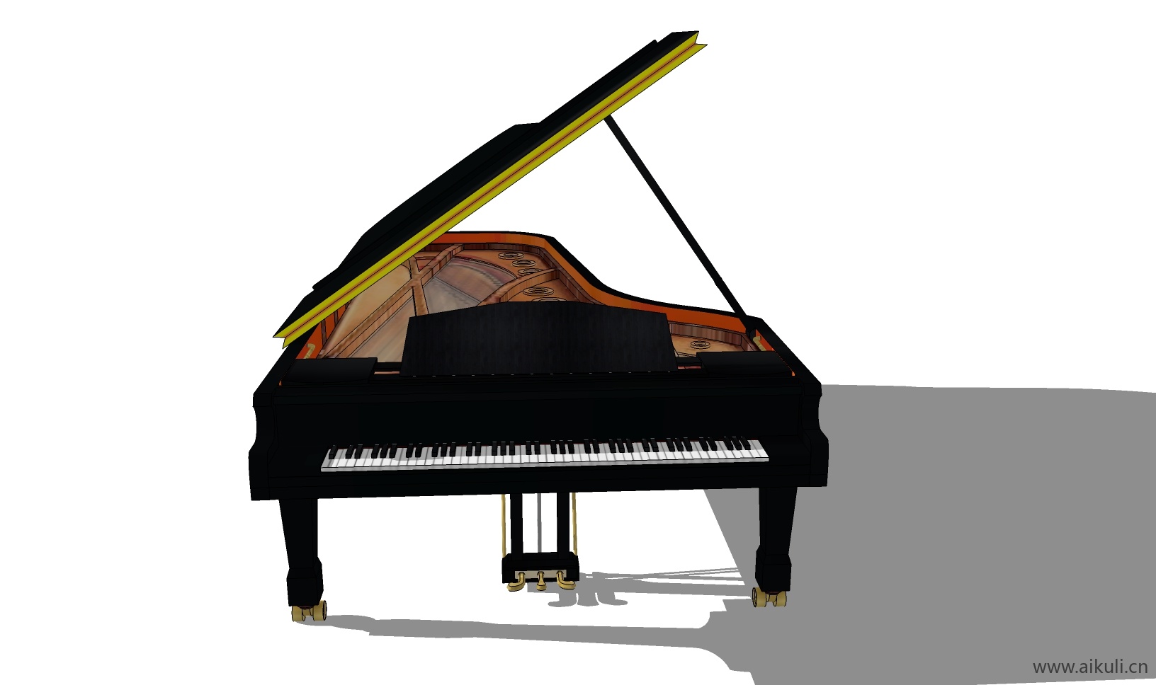 现代 唢呐 吉他 电子钢琴 手鼓 古代乐器Y-SU免费模型