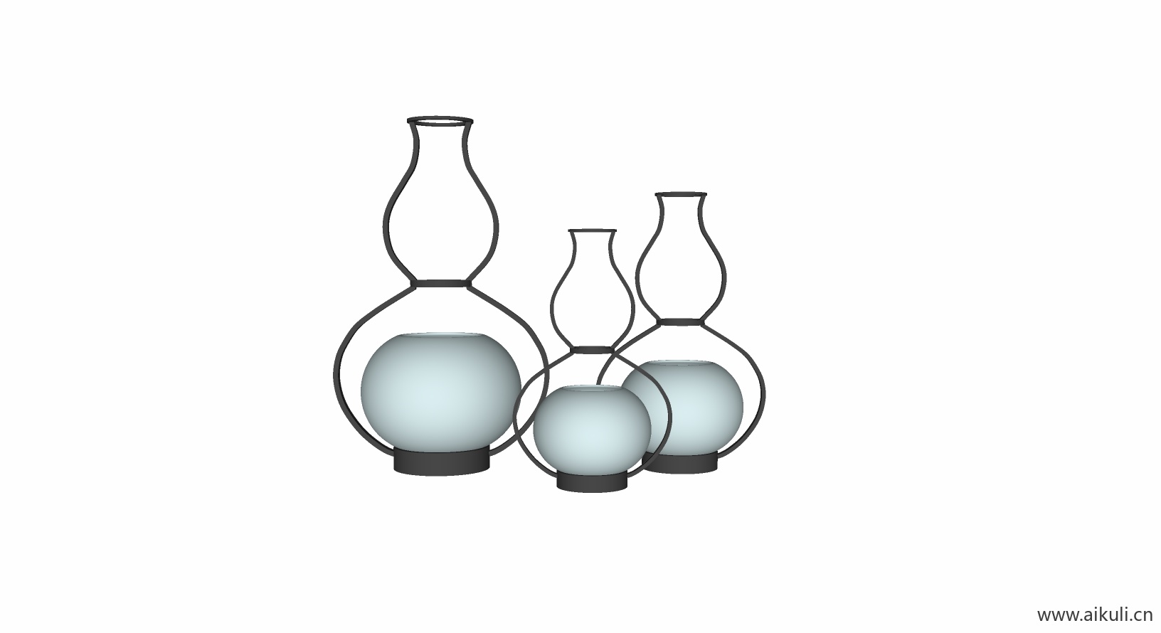 新中式摆件 SU室内摆件6饰品