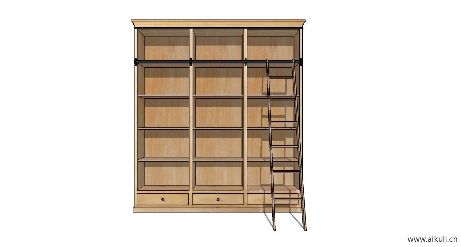 现代墙柜 书架 异形书柜bookcasebl su模型