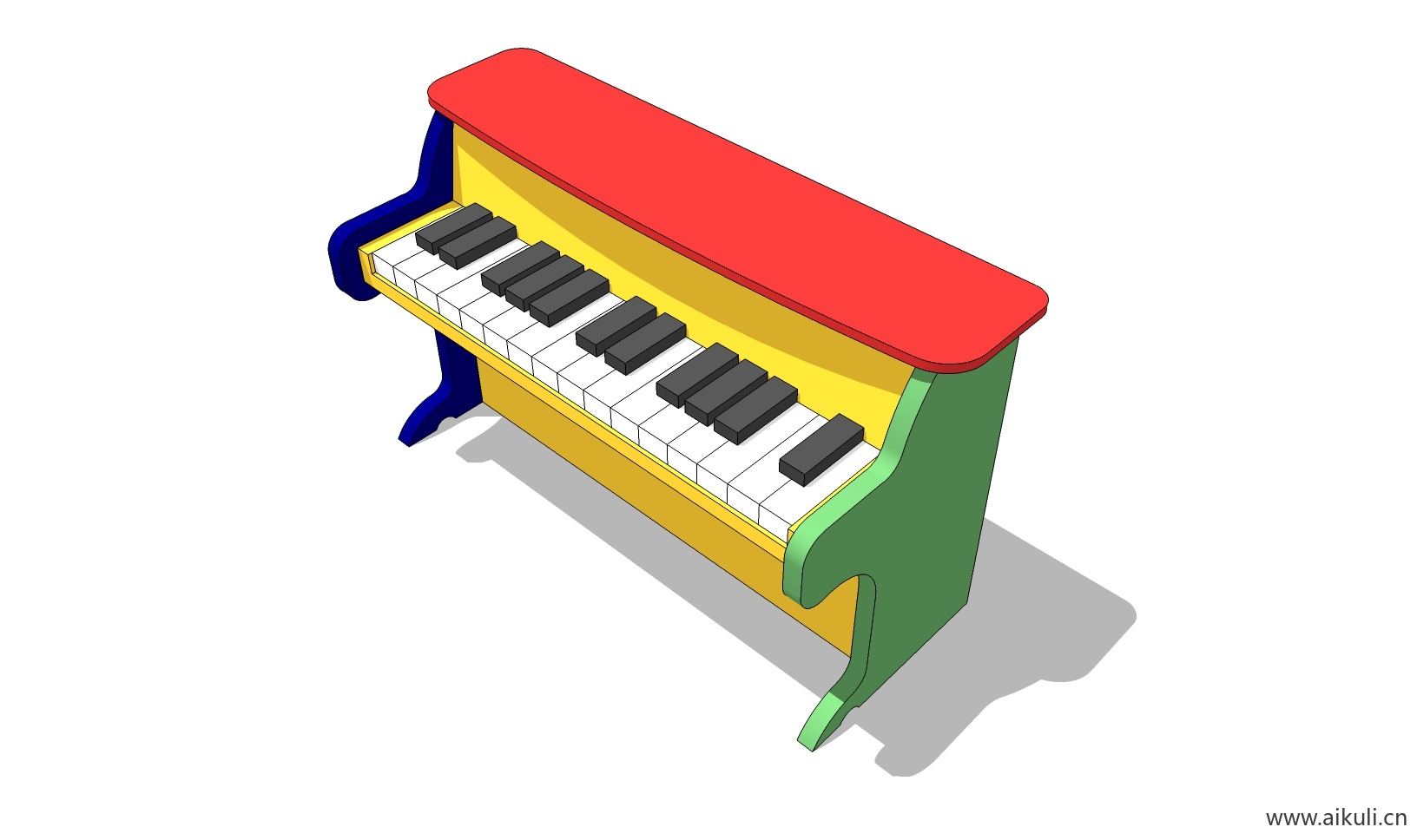 现代儿童卡通桌椅 幼儿园桌椅设施BY-SU模型