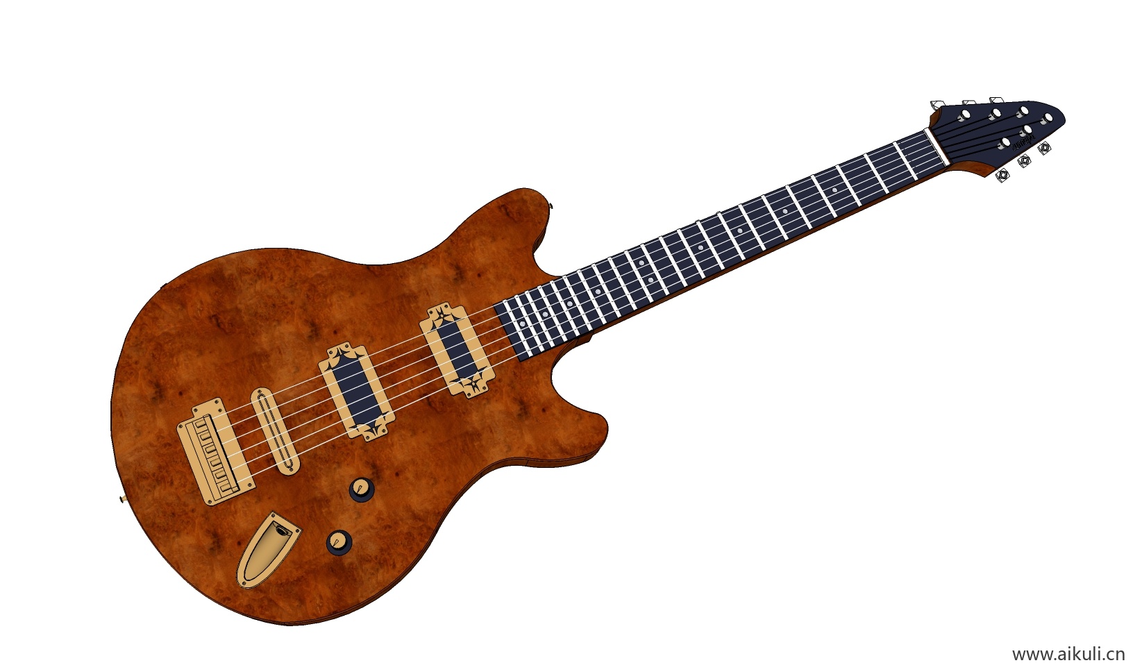 现代 唢呐 吉他 电子钢琴 手鼓 古代乐器CR-SU免费模型