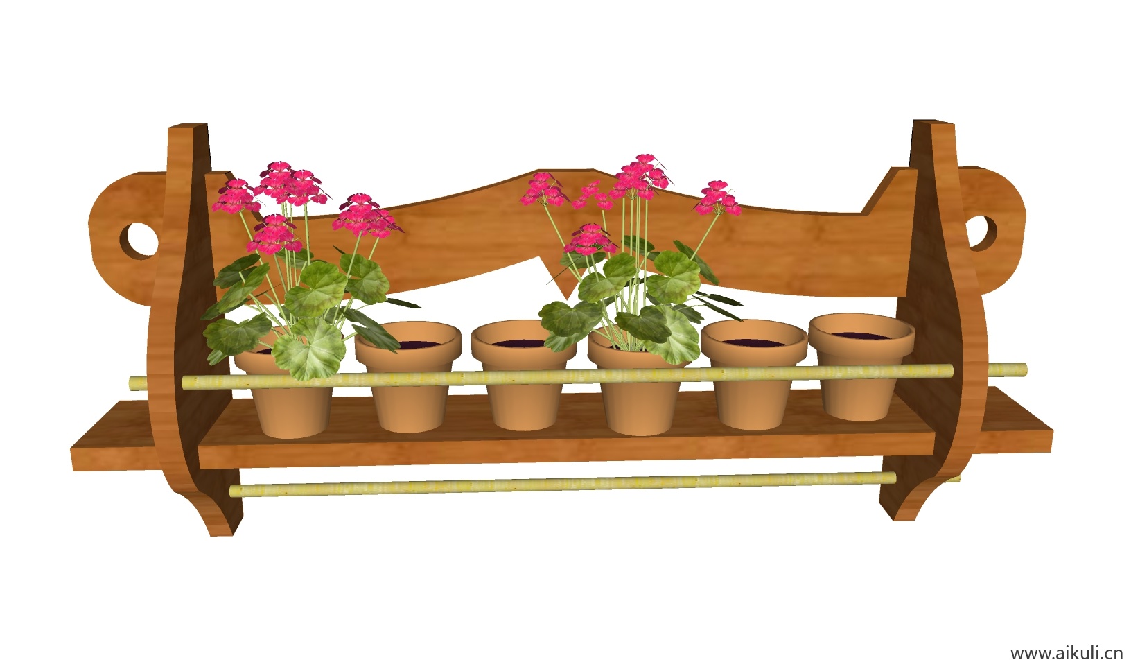 绿墙花架 拱门植物 植物墙 盆栽 盆景B-su免费模型