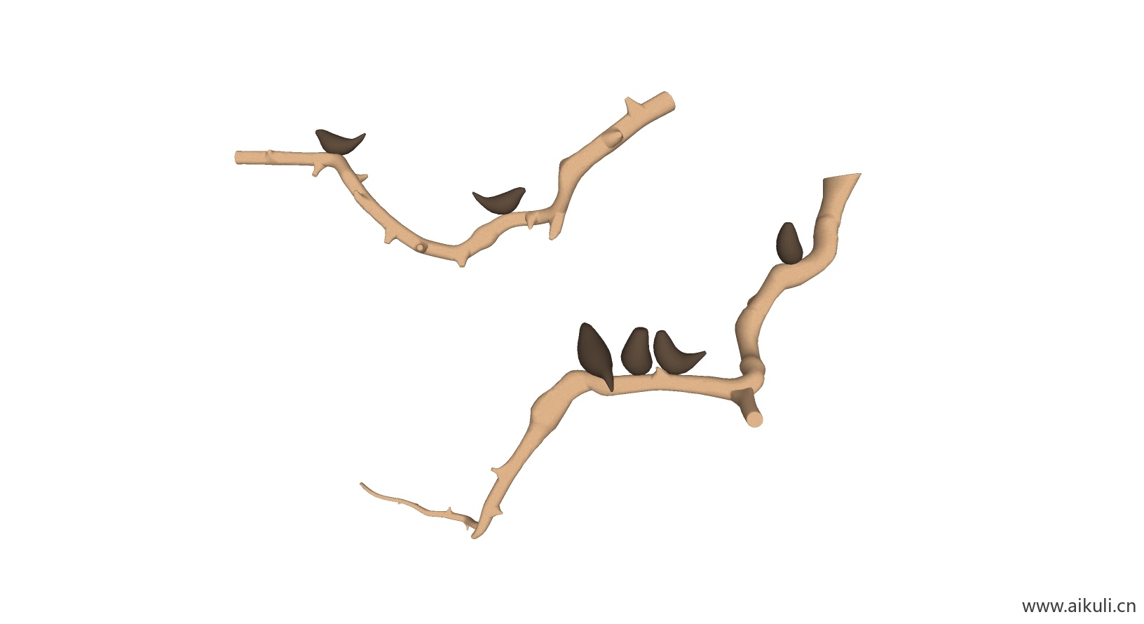 新中式摆件 SU室内摆件室内摆件饰品