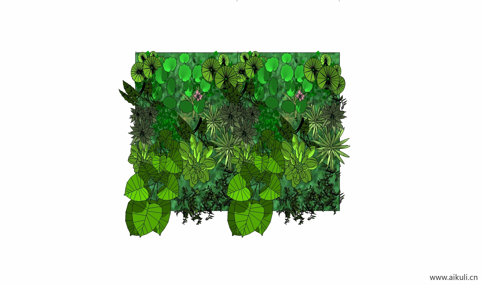 现代绿墙花架 拱门植物 植物墙 盆栽 盆景BQ-su免费模型