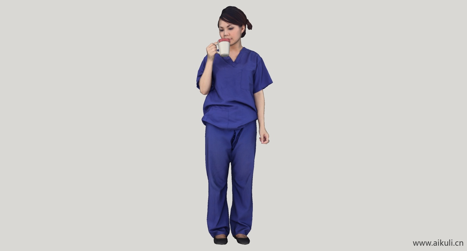 医护人员su模型素材 d-medical staff