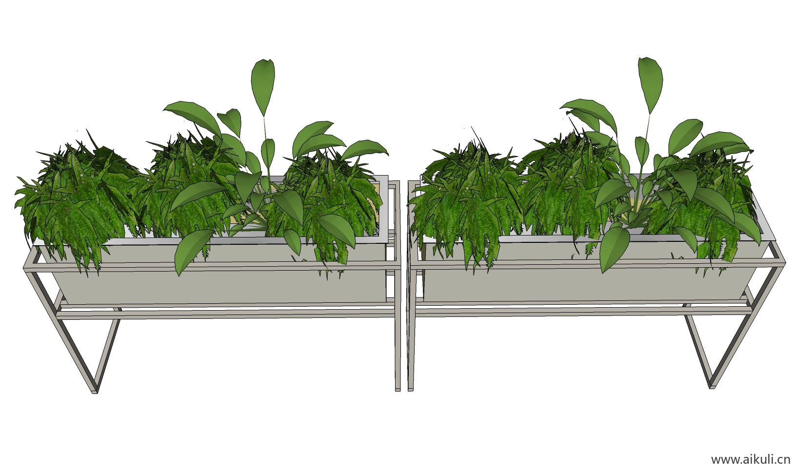 绿墙花架 拱门植物 植物墙 盆栽 盆景A-su免费模型
