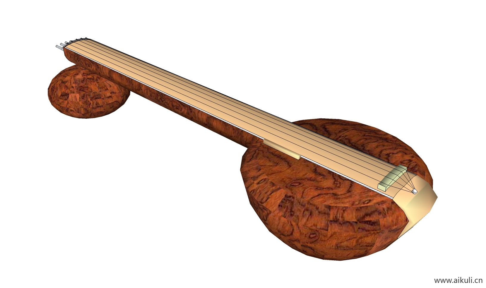 现代 唢呐 吉他 电子钢琴 手鼓 古代乐器BK-SU免费模型