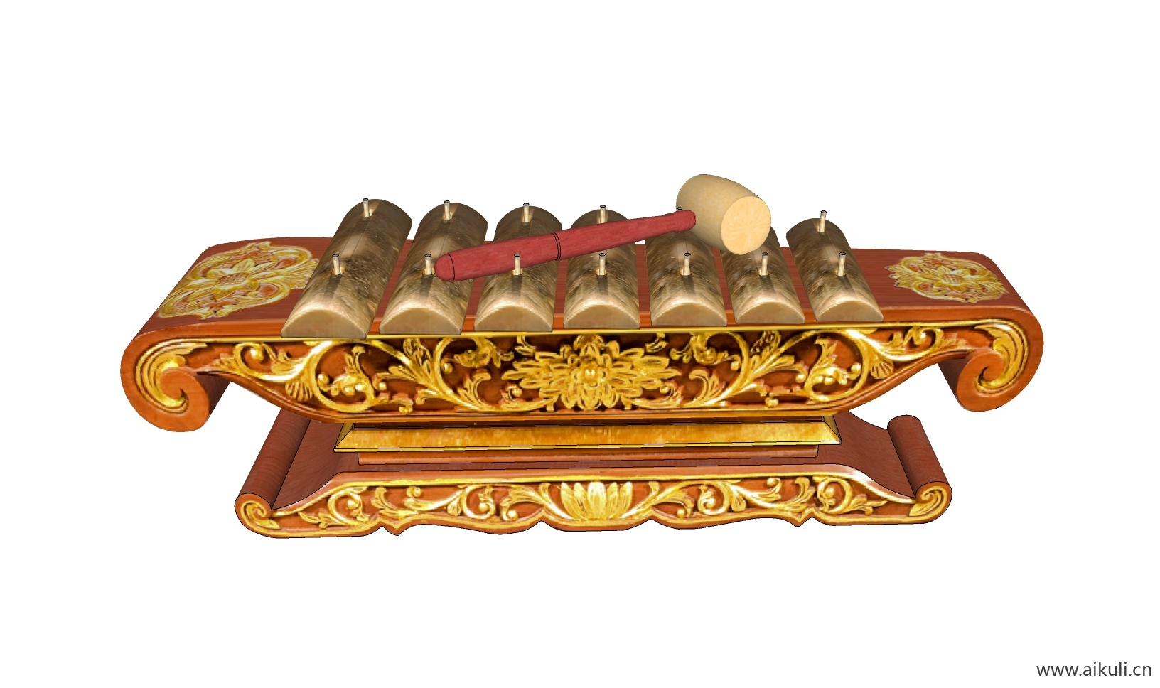 现代 唢呐 吉他 电子钢琴 手鼓 古代乐器BG-SU免费模型