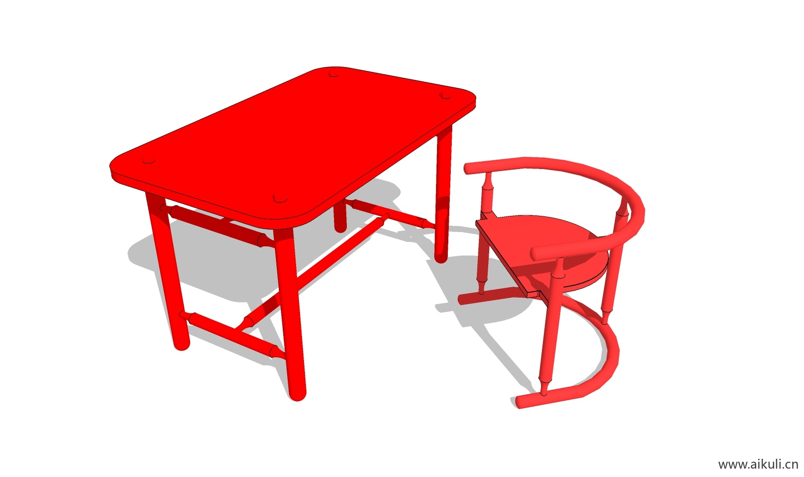 儿童桌椅 幼儿园桌椅设施BK-SU模型