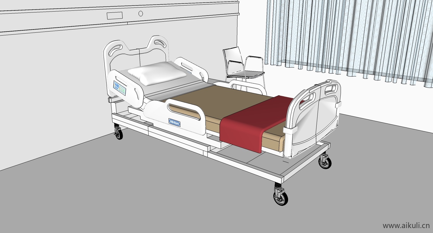病床病房医疗 医疗设备设施hospital bedc su模型