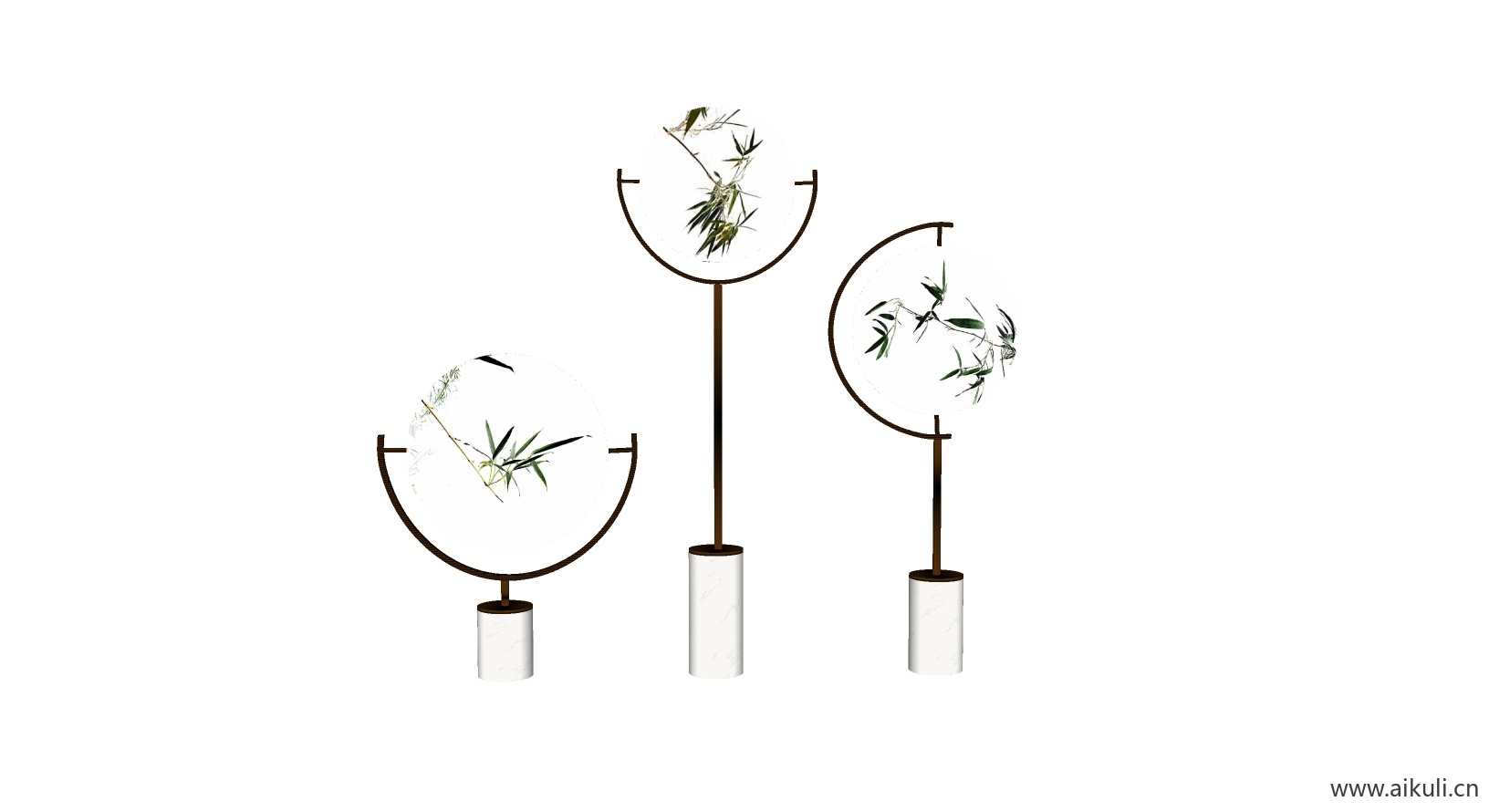 新中式摆件 SU模型模型饰品