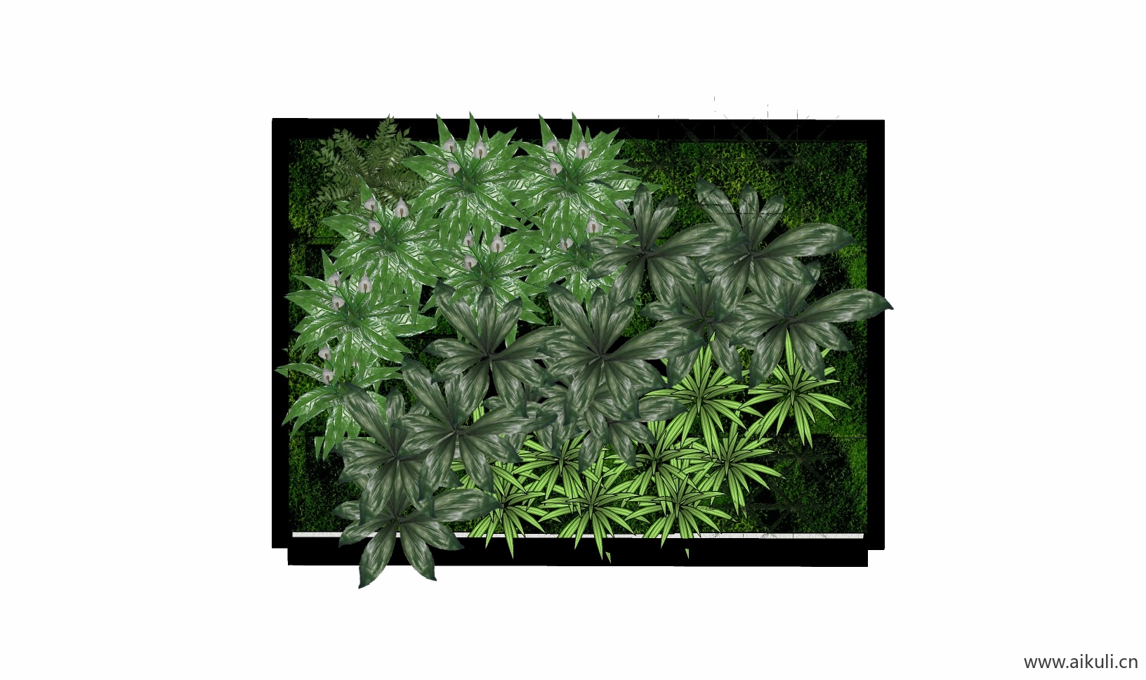 现代绿墙花架 拱门植物 植物墙 盆栽 盆景BF-su免费模型
