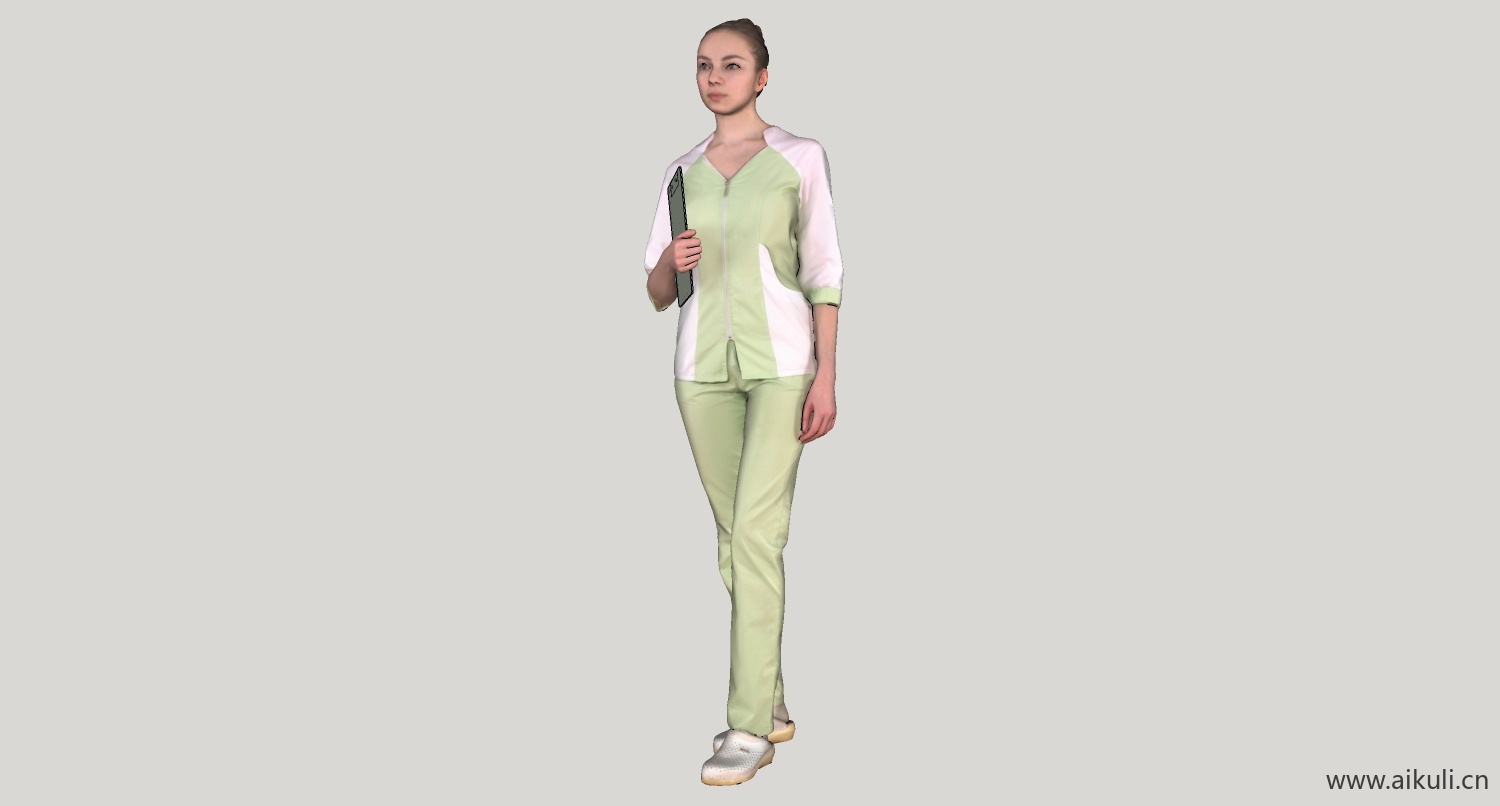 医护人员su模型素材 k-medical staff