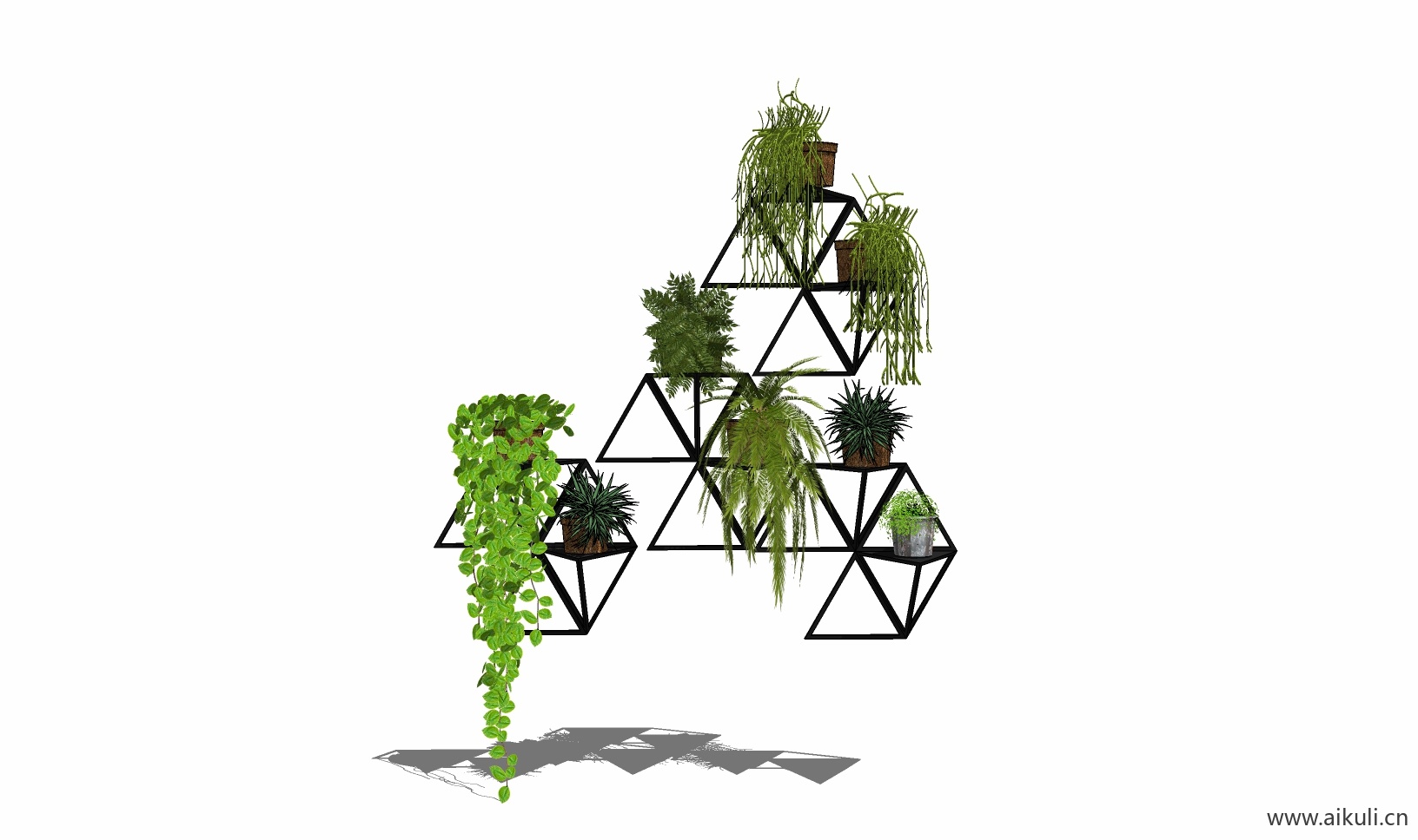 现代绿墙花架 拱门植物 植物墙 盆栽 盆景G-su免费模型