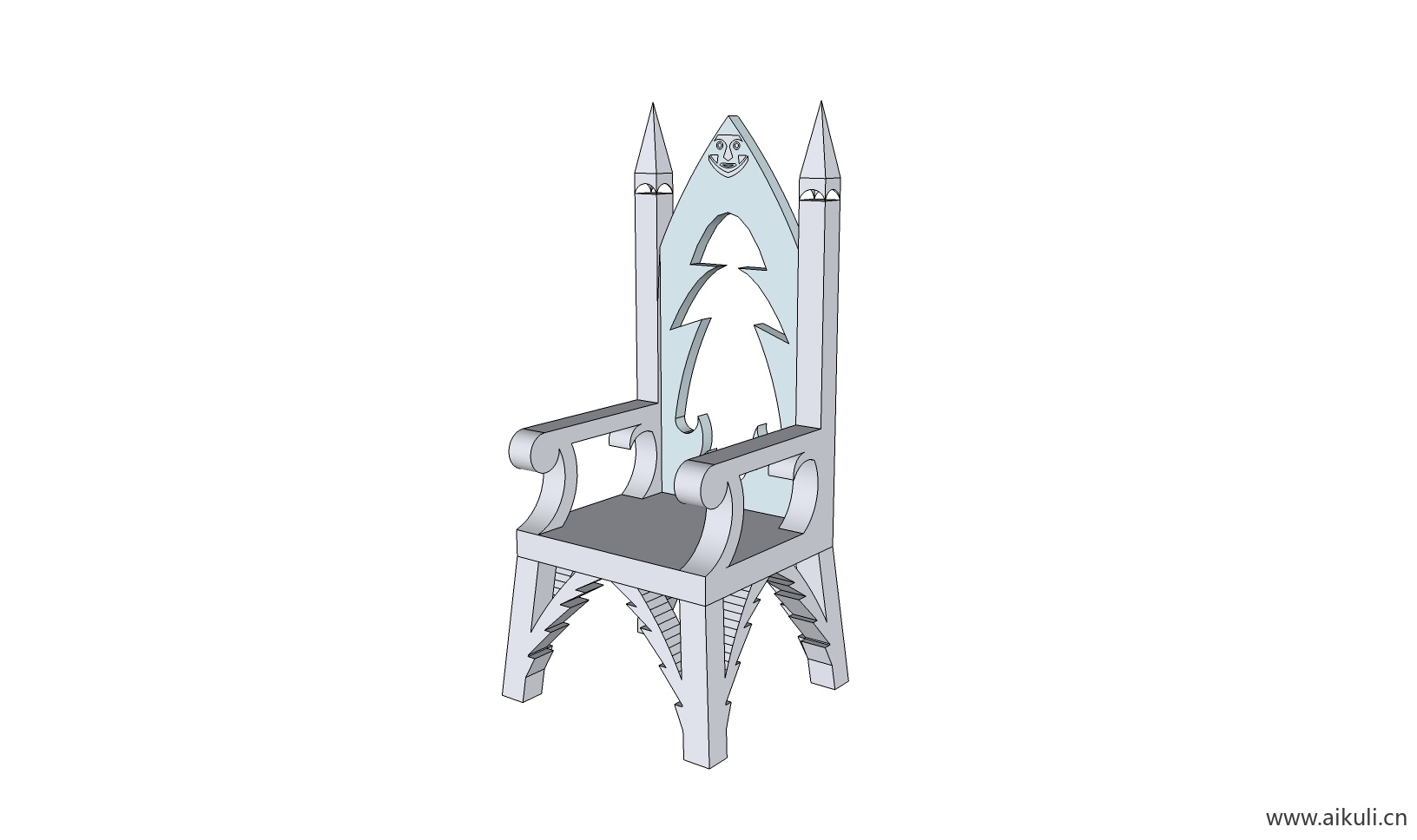 现代儿童卡通桌椅 幼儿园桌椅设施S-SU模型