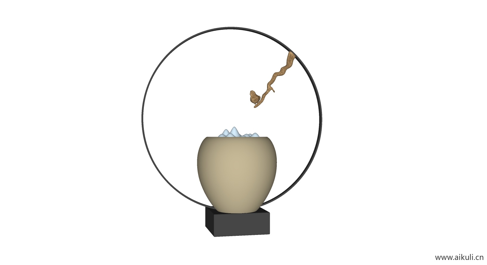 新中式摆件 SU室内摆件8饰品