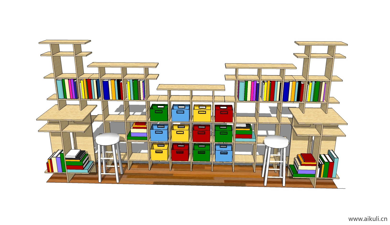 现代儿童卡通桌椅 幼儿园桌椅设施BM-SU模型