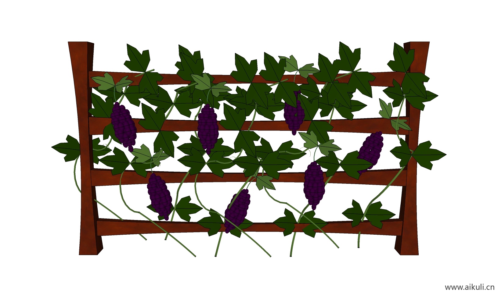 绿墙花架 拱门植物 植物墙 盆栽 盆景CB-su免费模型