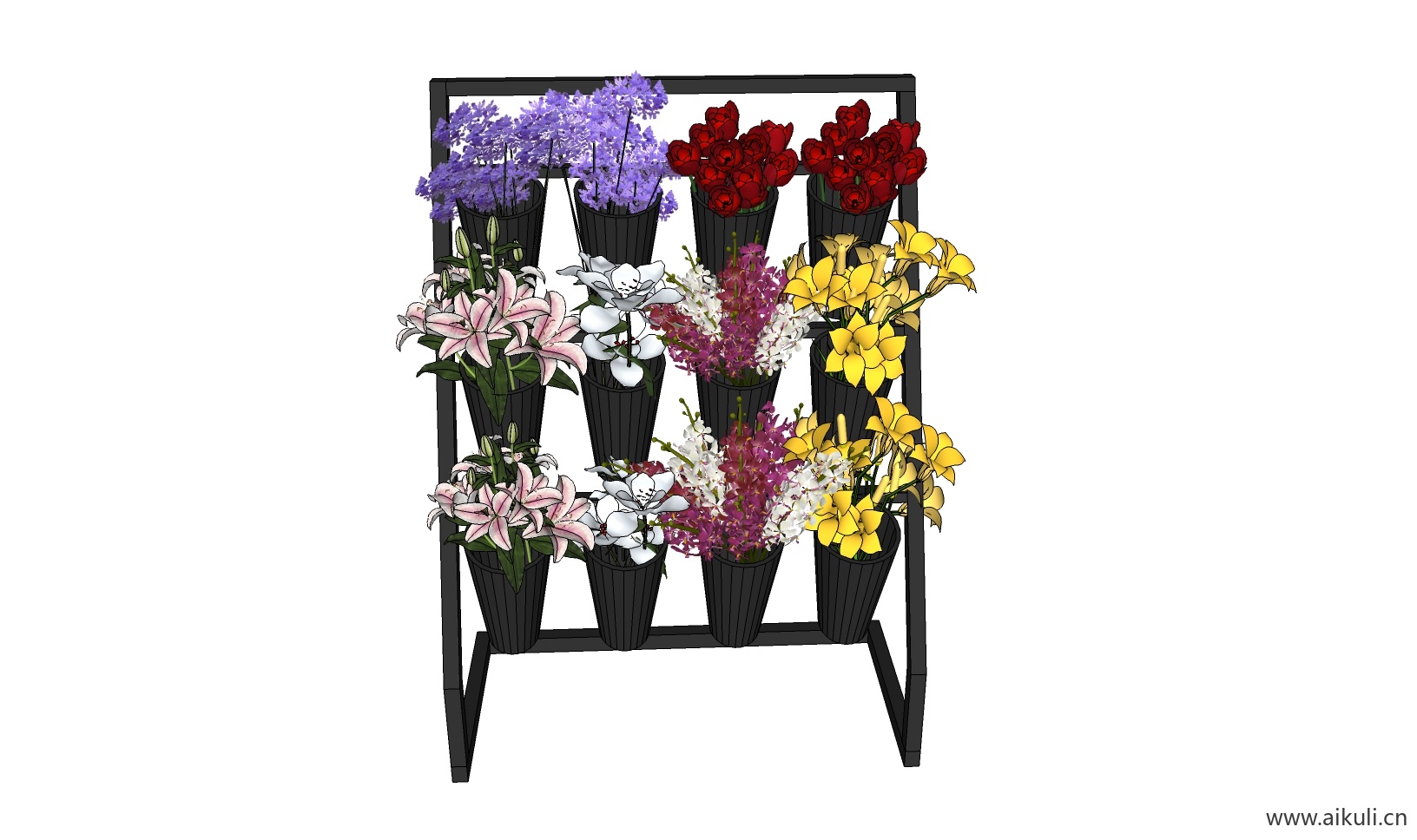 现代绿墙花架 拱门植物 植物墙 盆栽 盆景A-su免费模型