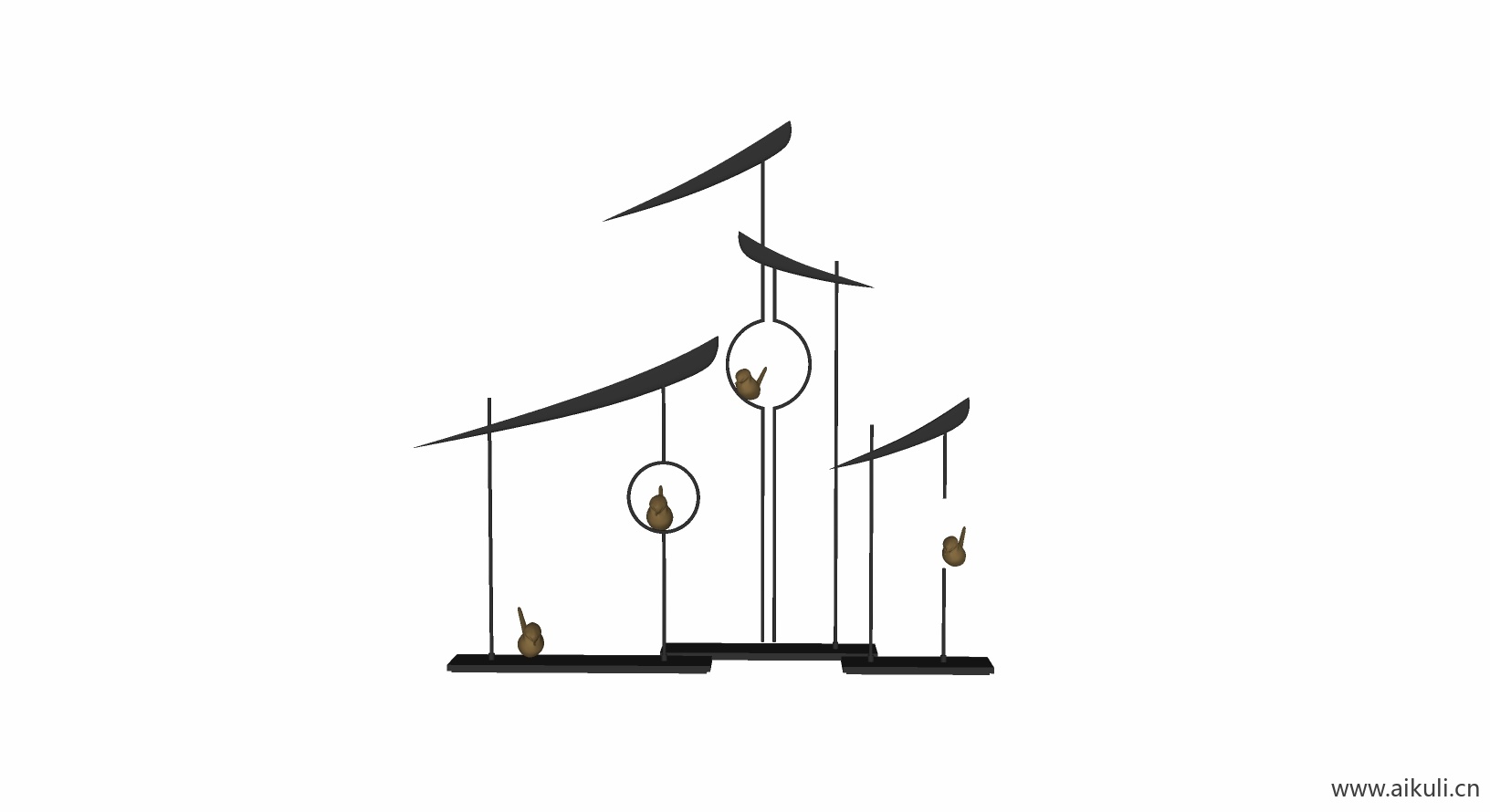 新中式摆件 SU6饰品_2