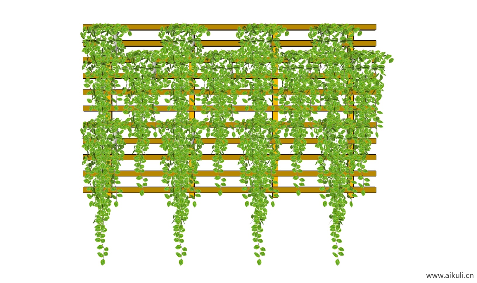 绿墙花架 拱门植物 植物墙 盆栽 盆景BP-su免费模型