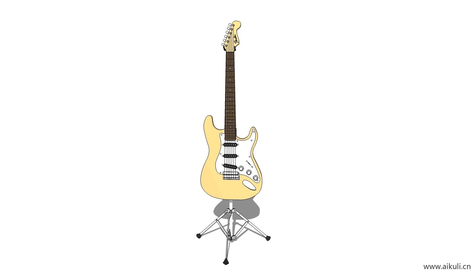 现代 唢呐 吉他 电子钢琴 手鼓 古代乐器CD-SU免费模型