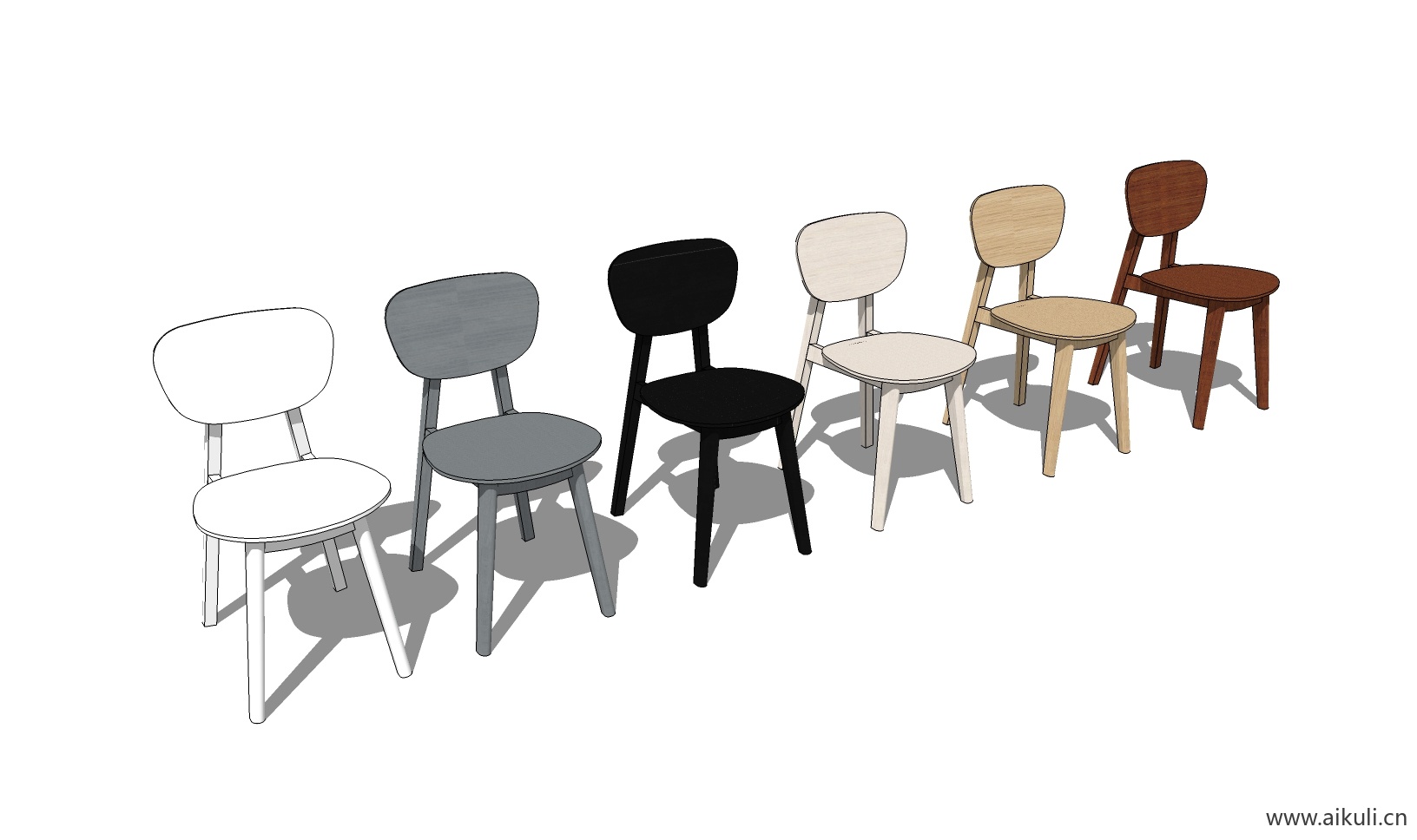 现代儿童卡通桌椅 幼儿园桌椅设施BP-SU模型