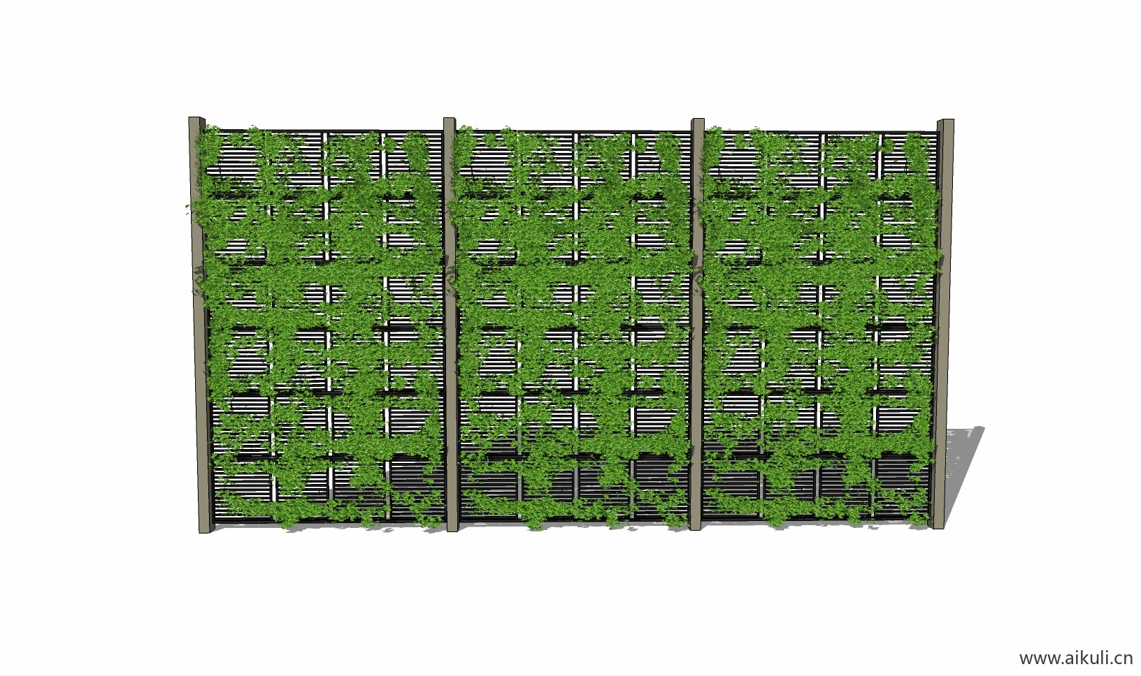 现代绿墙花架 拱门植物 植物墙 盆栽 盆景BA-su免费模型