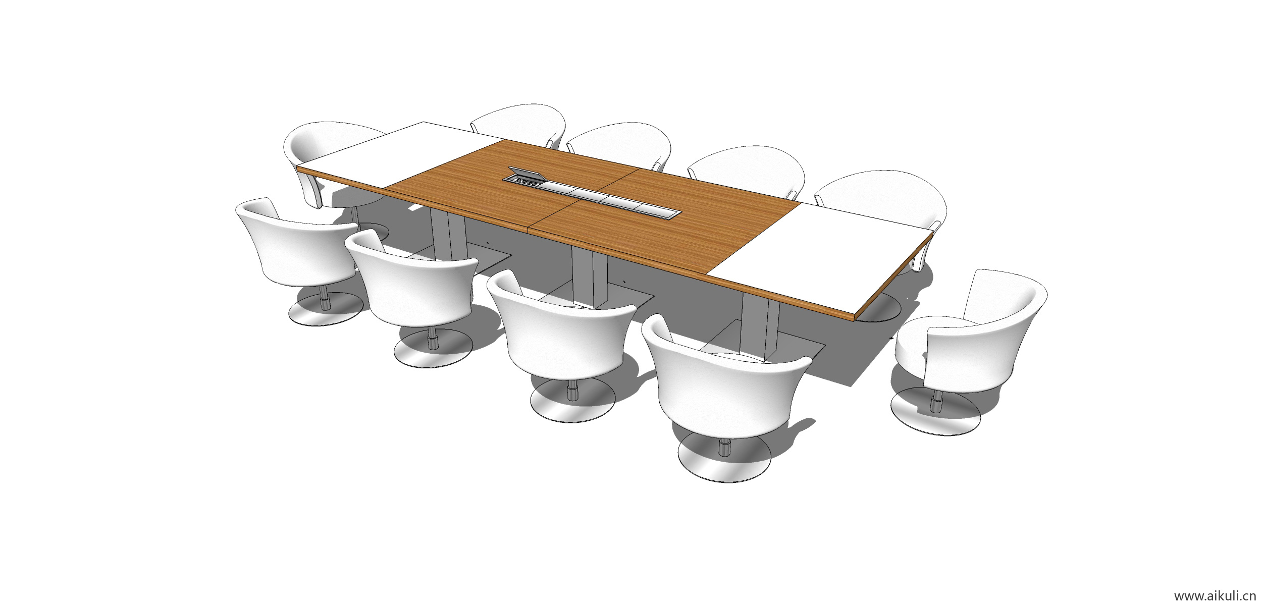 现代工装会议桌椅 实木桌椅Z-SU模型