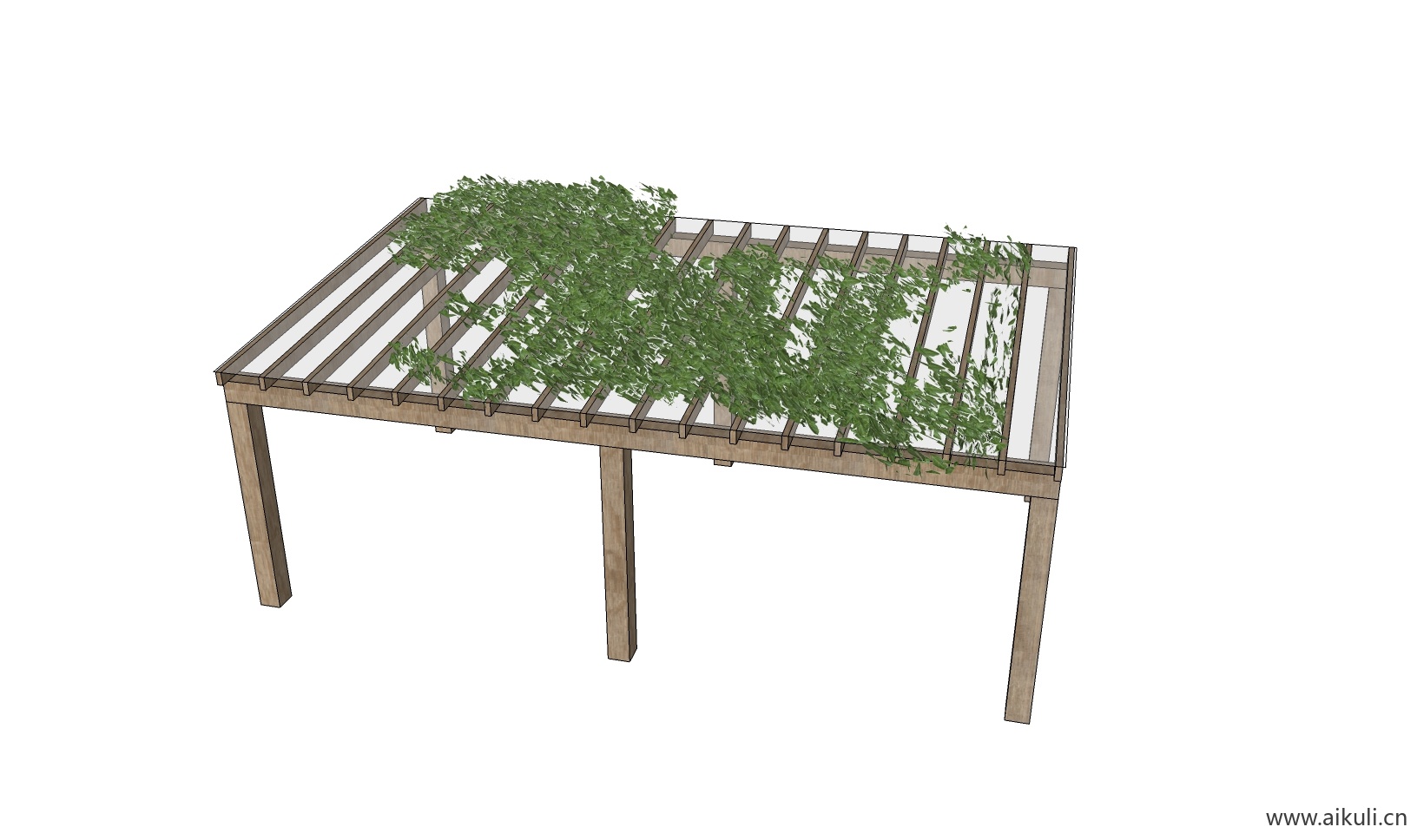 绿墙花架 拱门植物 植物墙 盆栽 盆景BV-su免费模型