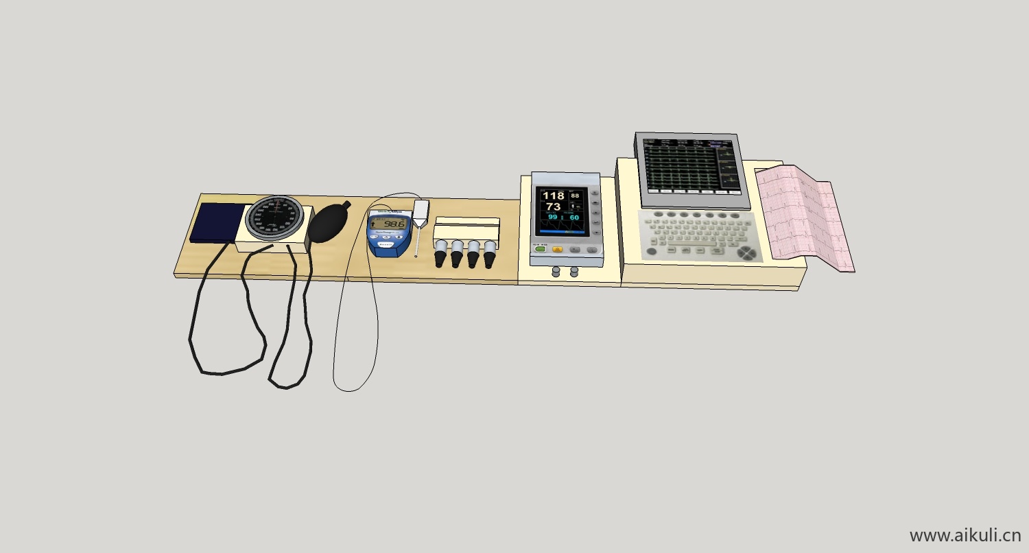 医疗设备设施su模型k-medical