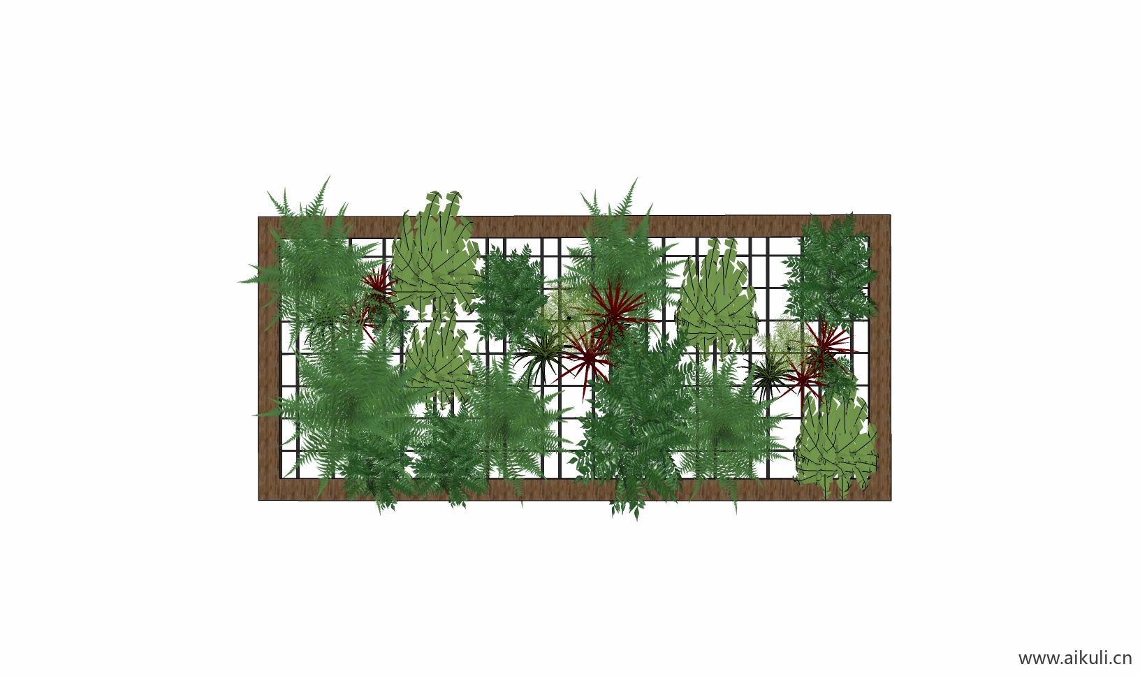 现代绿墙花架 拱门植物 植物墙 盆栽 盆景F-su免费模型