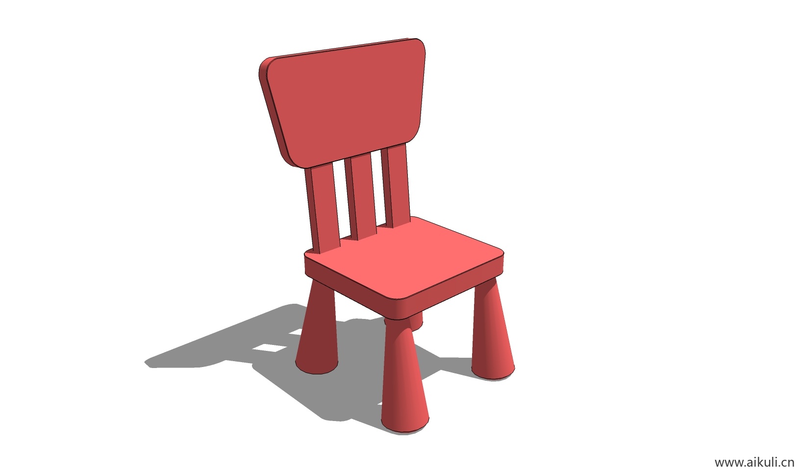 现代儿童卡通桌椅 幼儿园桌椅设施BG-SU模型