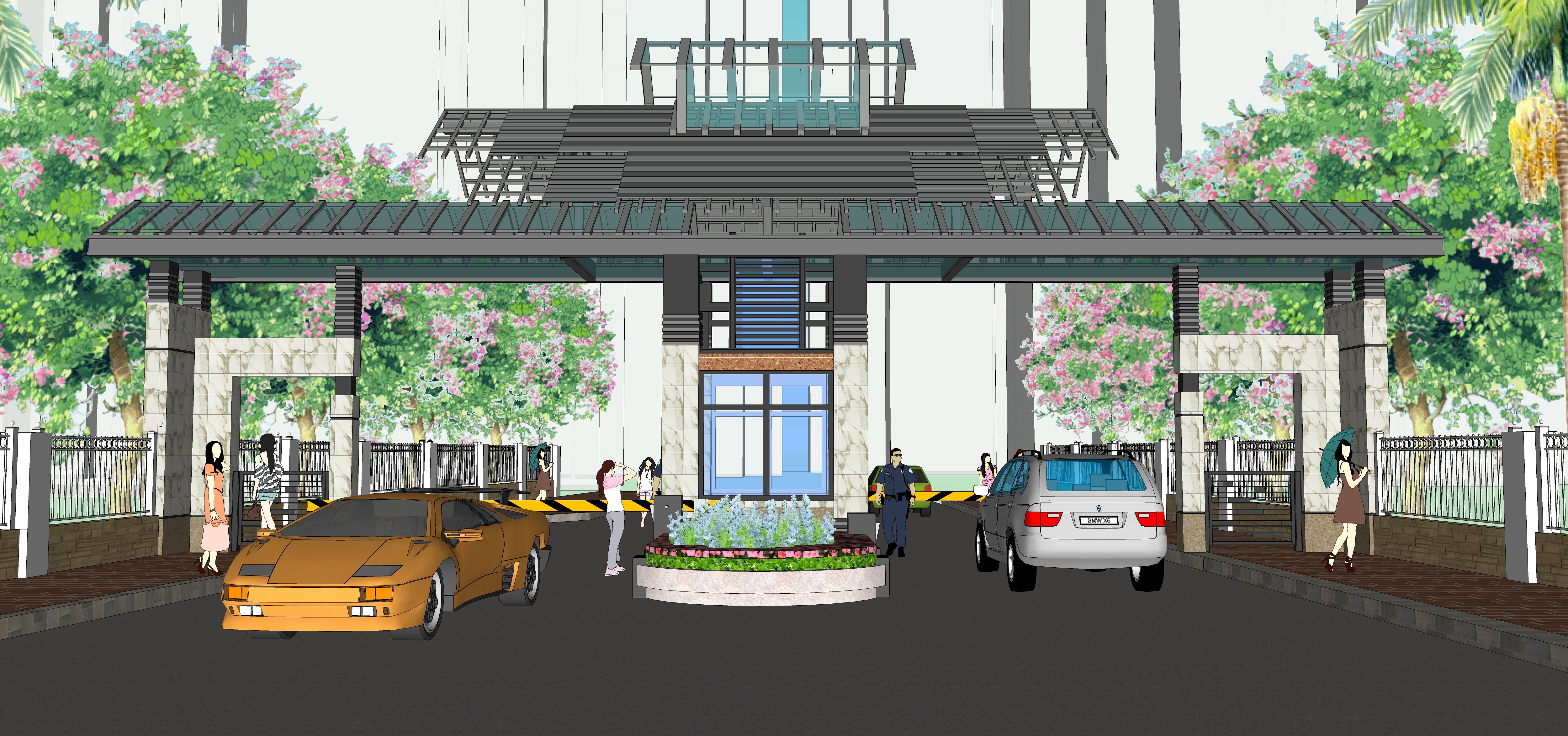 新中式大门景区公园大门景区公园大门7 (入口)