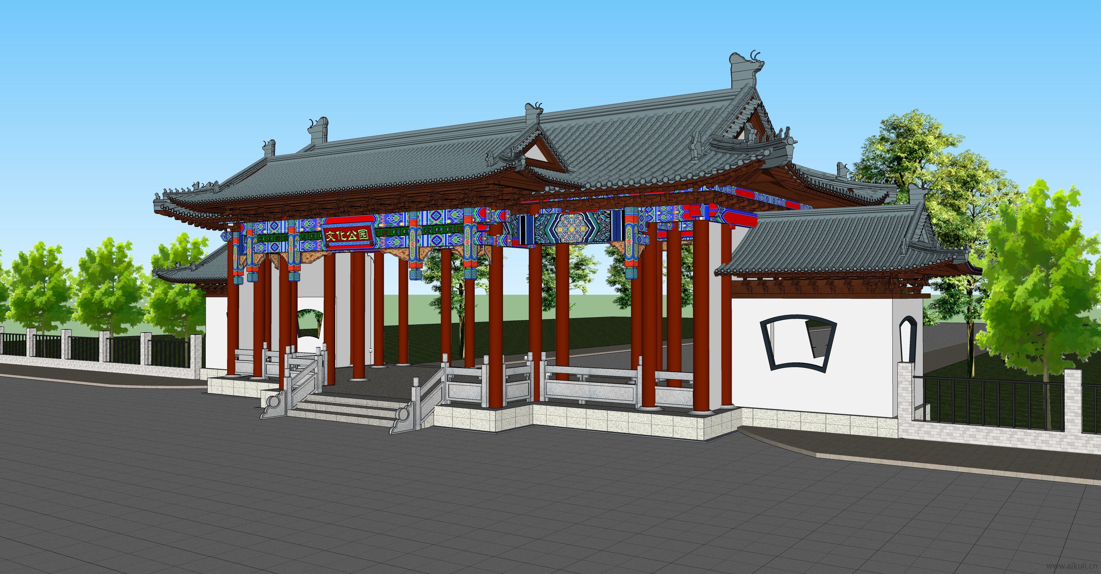 文化公园大门入口7