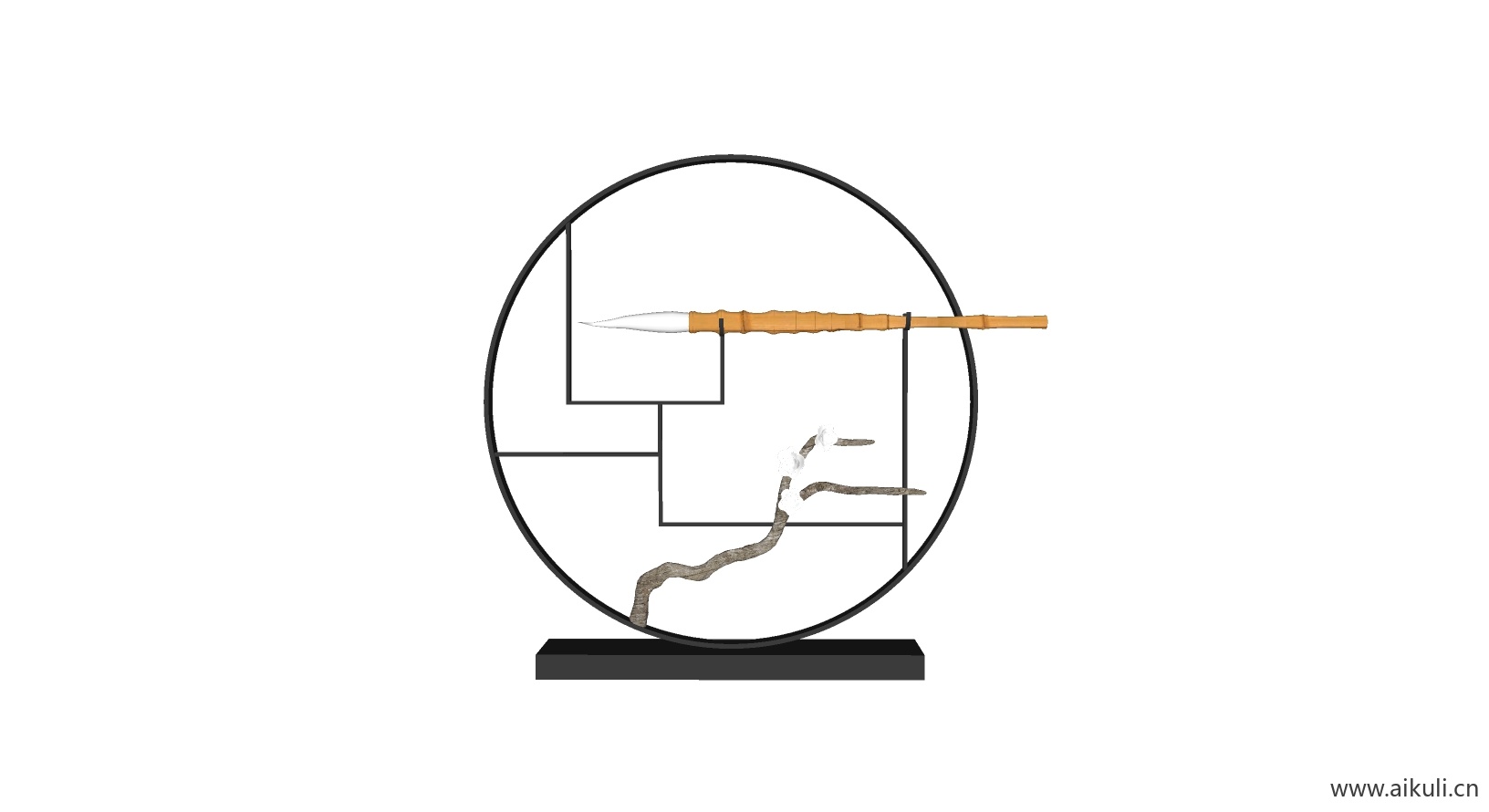 新中式摆件 SU8饰品_1