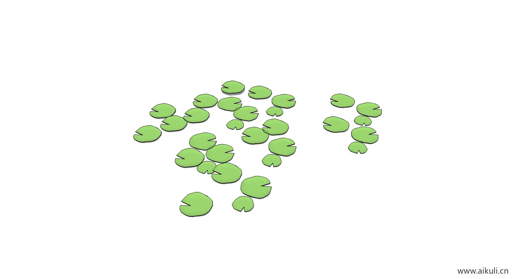 荷花莲花 植物I-SU模型