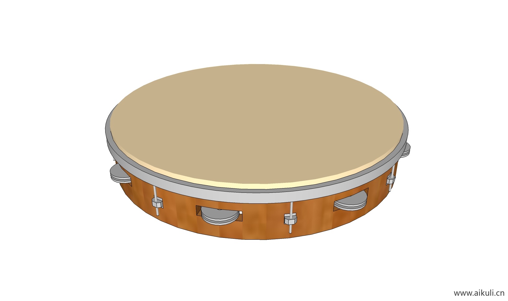现代 唢呐 吉他 电子钢琴 手鼓 古代乐器W-SU免费模型