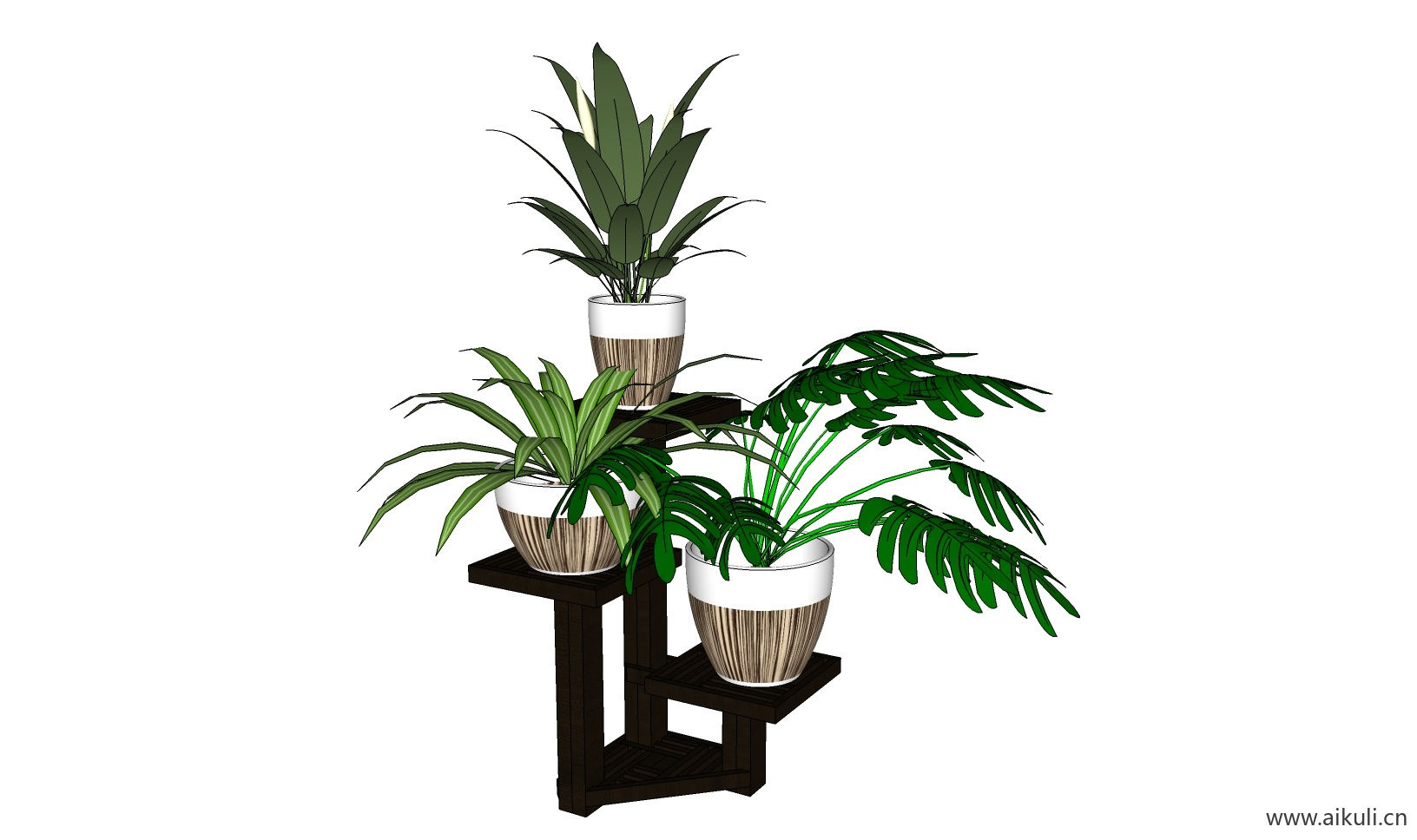 绿墙花架 拱门植物 植物墙 盆栽 盆景V-su免费模型