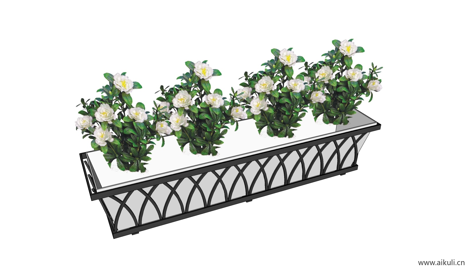 绿墙花架 拱门植物 植物墙 盆栽 盆景H-su免费模型