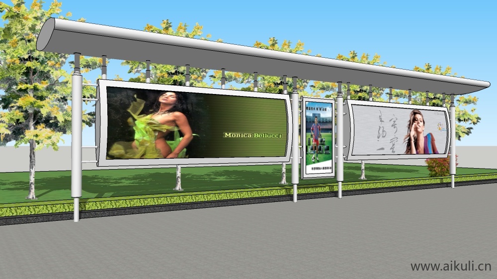 中式宣传栏 校园文化宣传栏Bulletin boardJSU模型