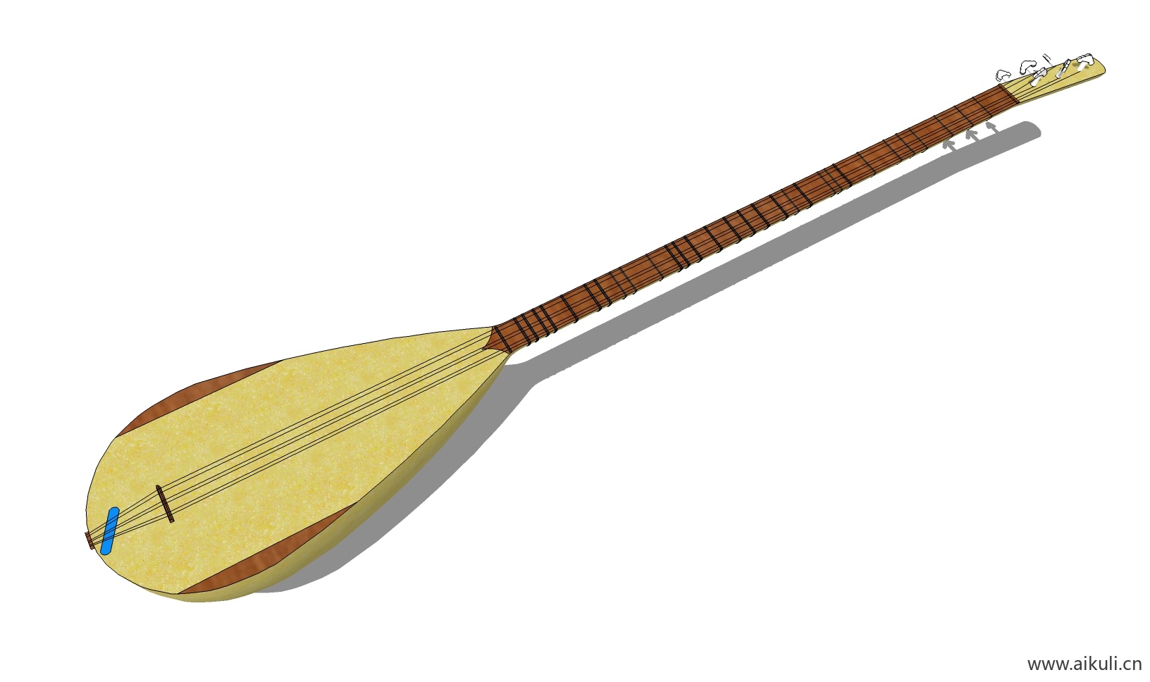 现代 唢呐 吉他 电子钢琴 手鼓 古代乐器BH-SU免费模型