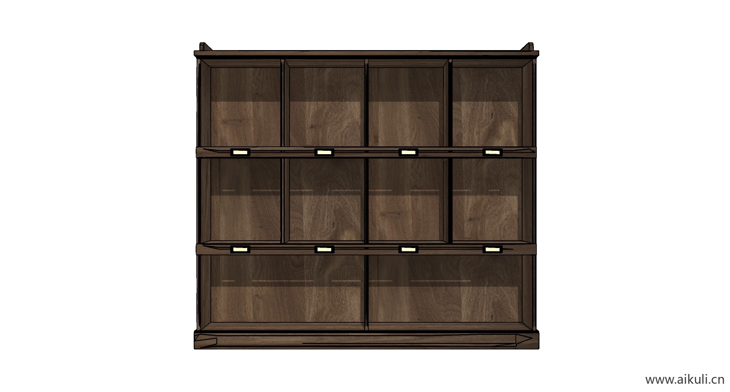 su模型墙柜 书架 异形书柜bookcasea su素材