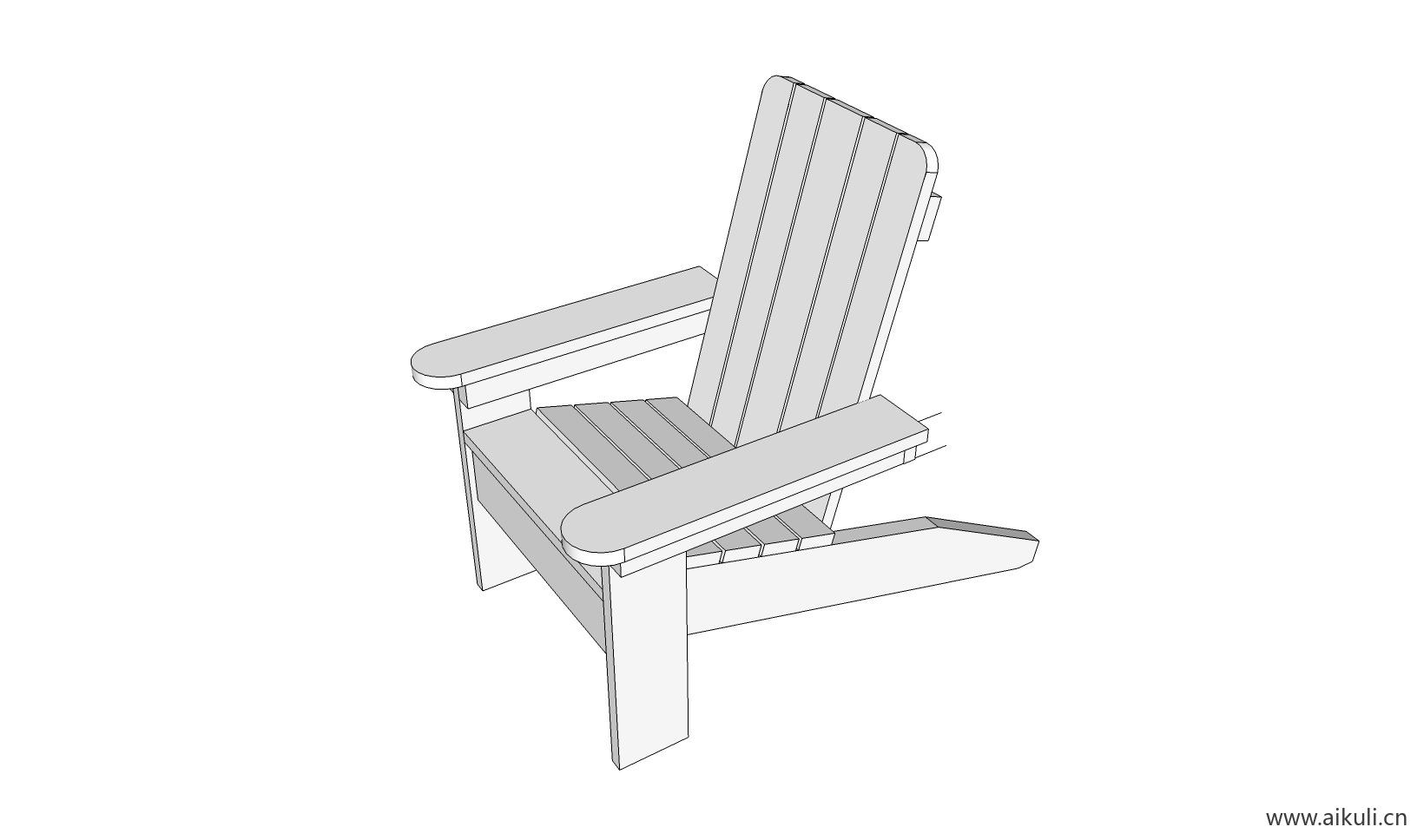 现代儿童卡通桌椅 幼儿园桌椅设施C-SU模型