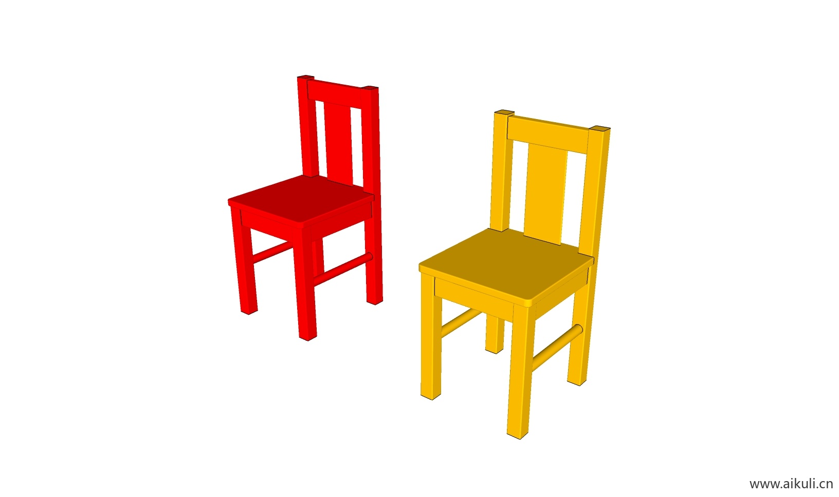 儿童桌椅 幼儿园桌椅设施BL-SU模型