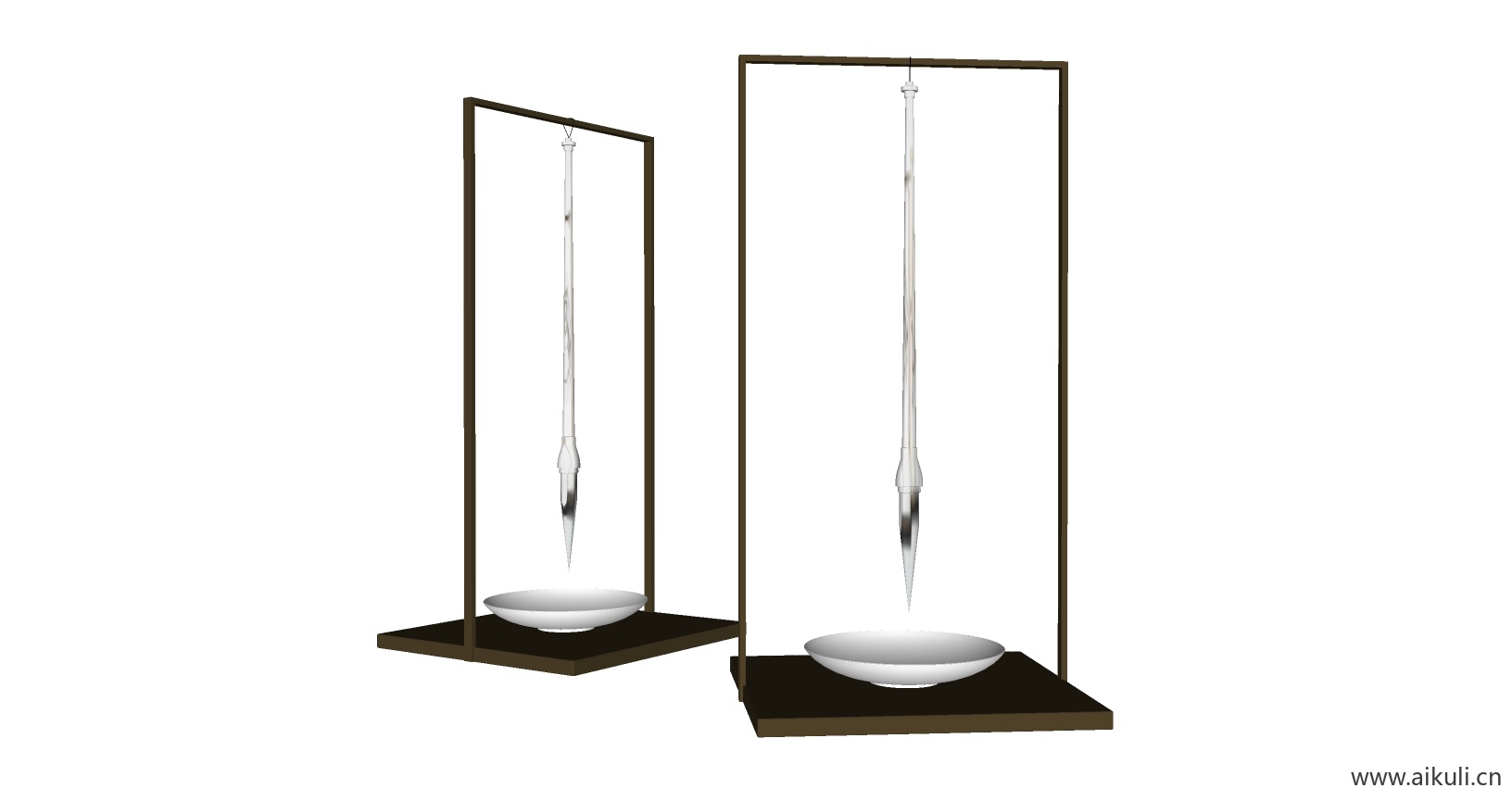 新中式饰品 室内摆件装饰元素C-SU模型