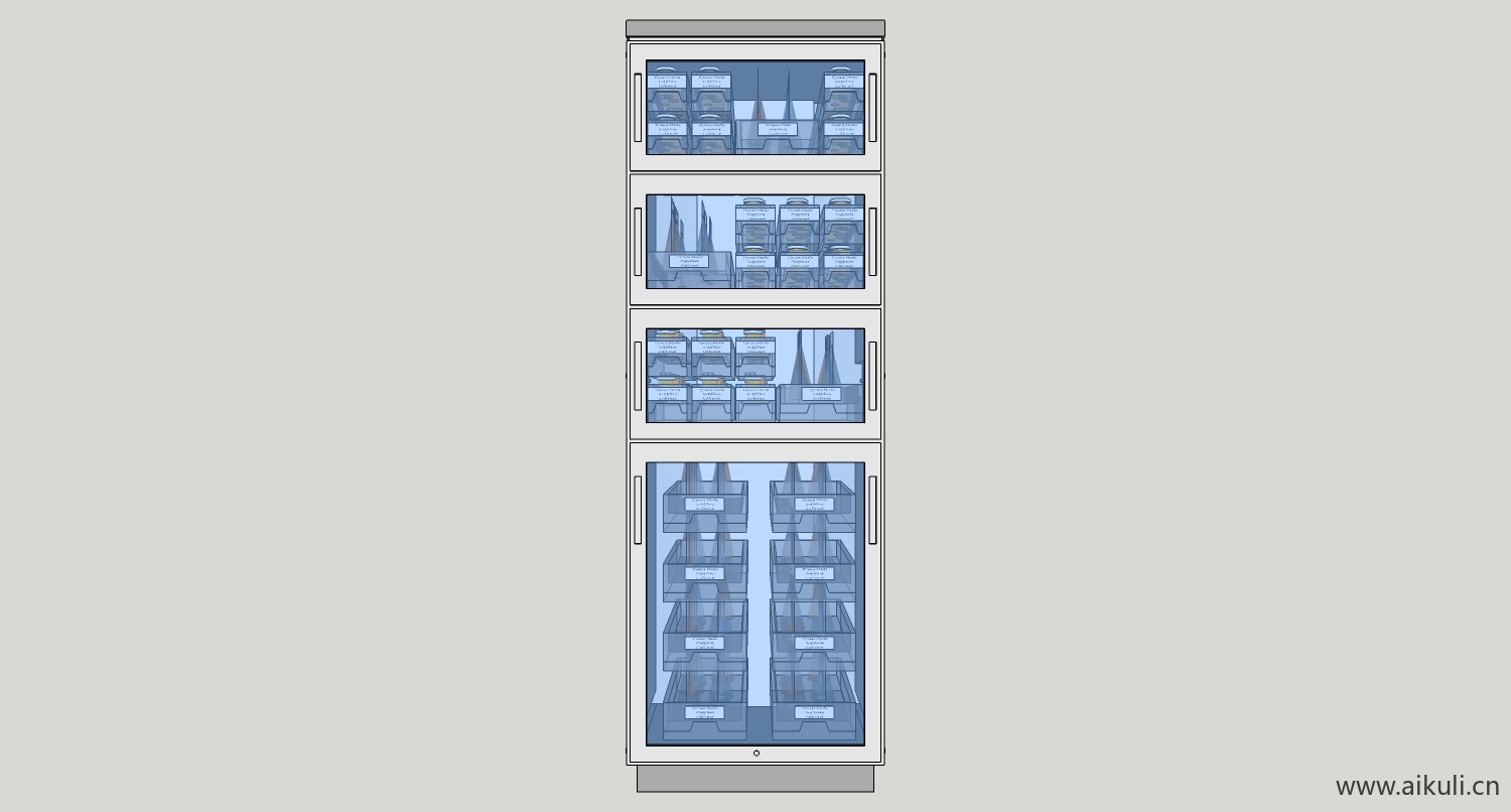 医疗设备设施su模型w-medical